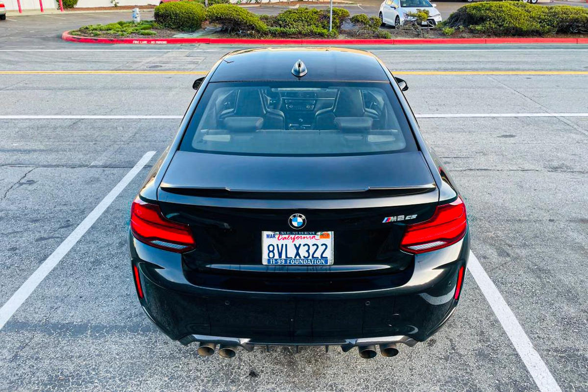BMW F22 F87 2 Series M2 CS style Spoiler - Gloss Black