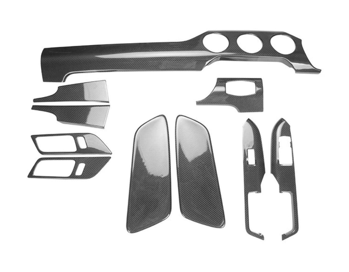 Mustang 2015-22 Real Carbon Fibre Interior Kit - 10 Piece