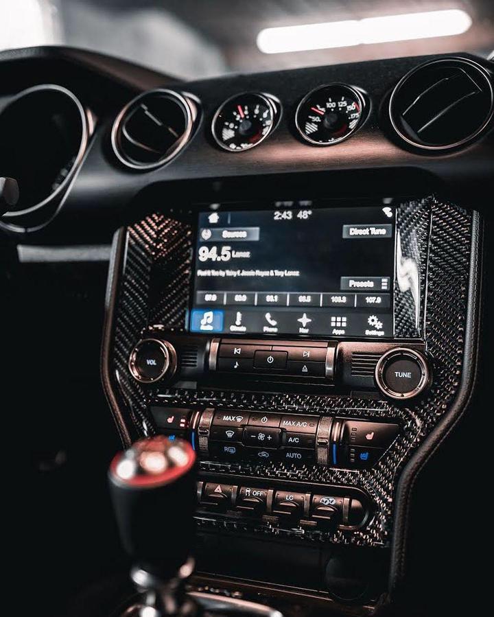 Mustang 2015-22 Carbon Fibre Media Screen Surround