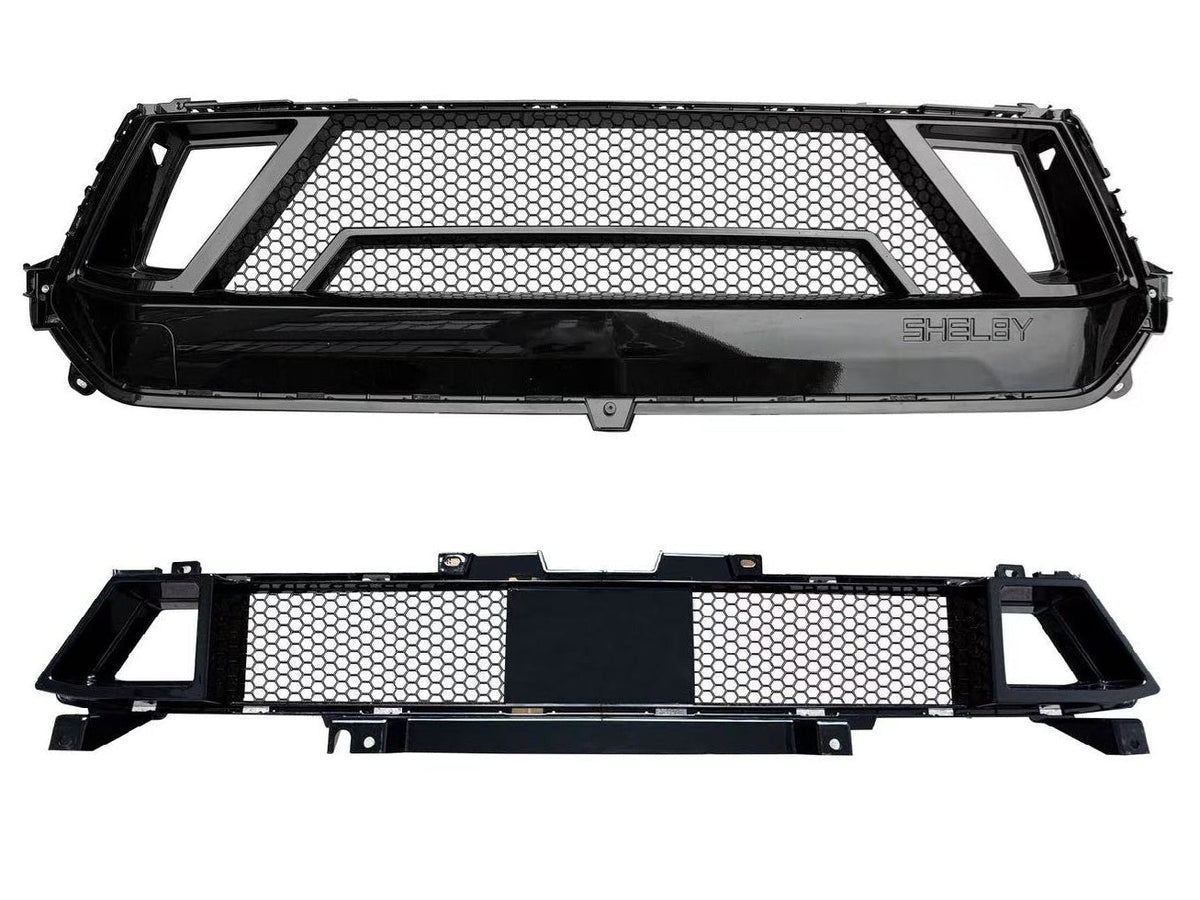Shelby Style Upper and Lower Grille Set s650 2024+ Mustang